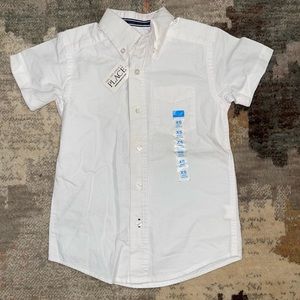 The children’s place white button up blouse uniform school casual top size 4 XS
